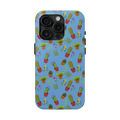 Blue Cactus and Friends Phone Case
