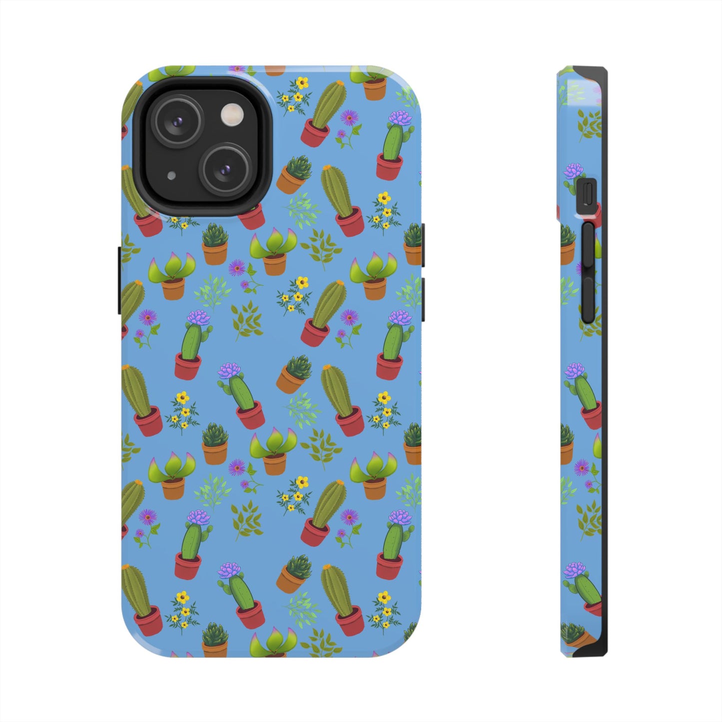 Blue Cactus and Friends Phone Case