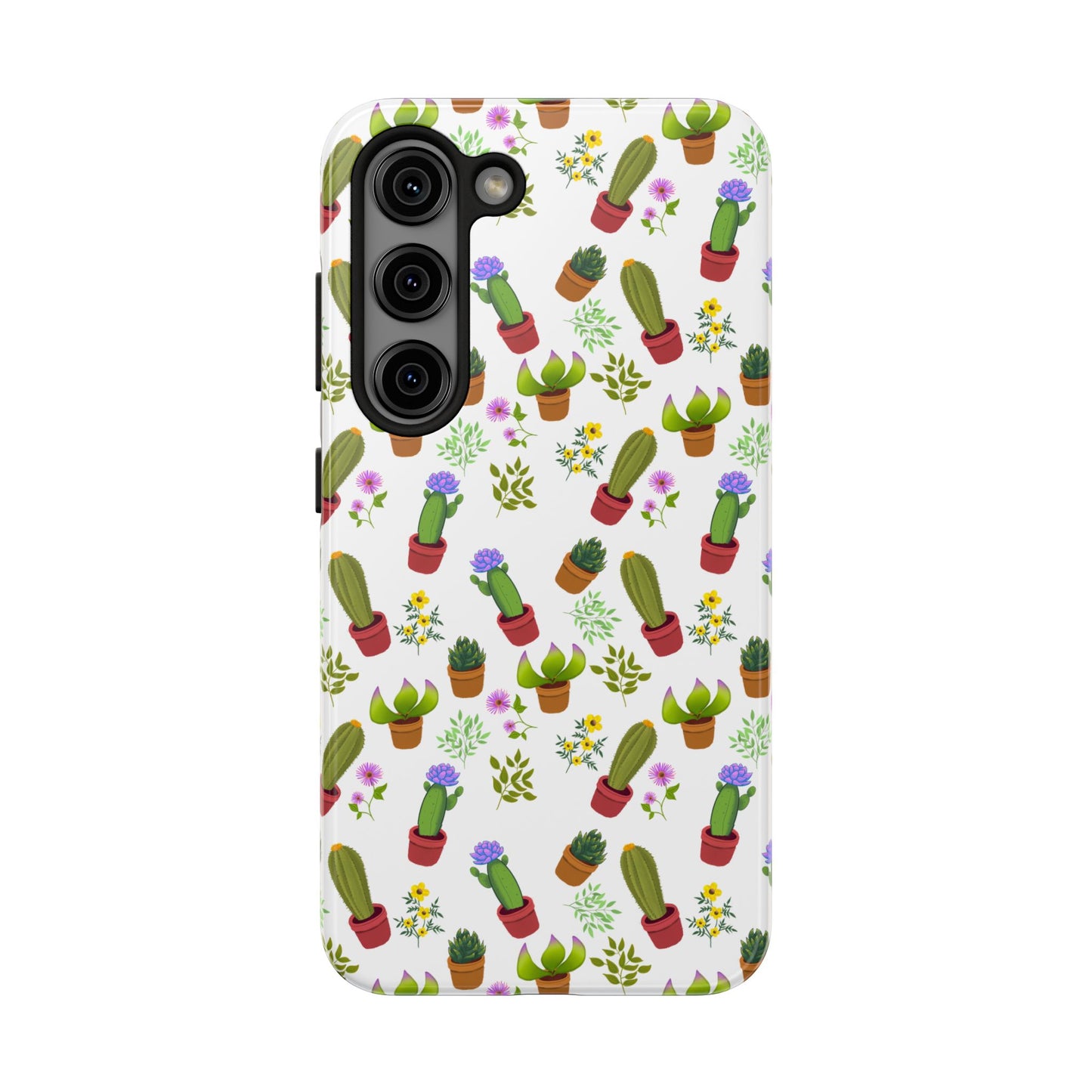 Cactus and Friends Phone Case - White