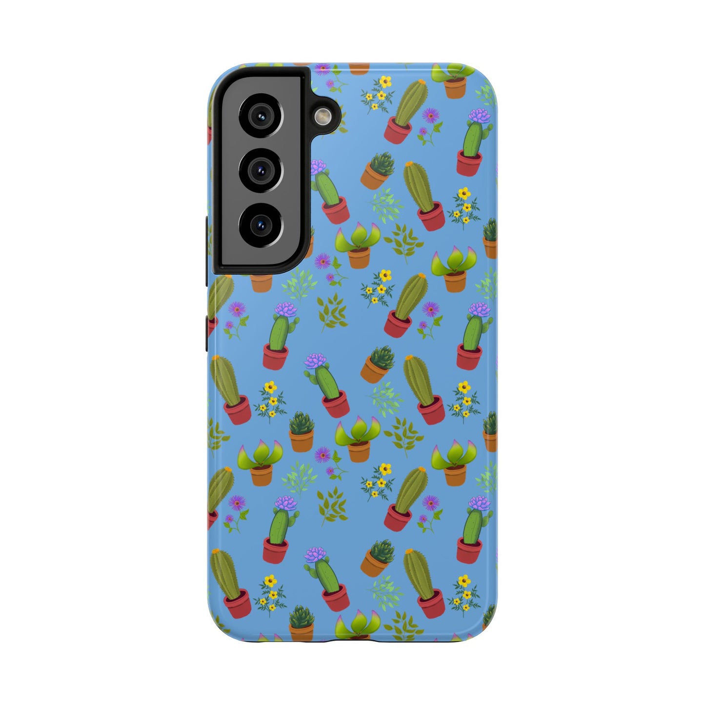 Blue Cactus and Friends Phone Case