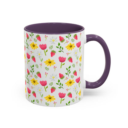 Berry Floral Coffee Mug