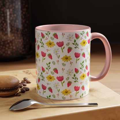 Berry Floral Coffee Mug