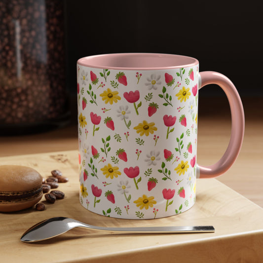 Berry Floral Coffee Mug