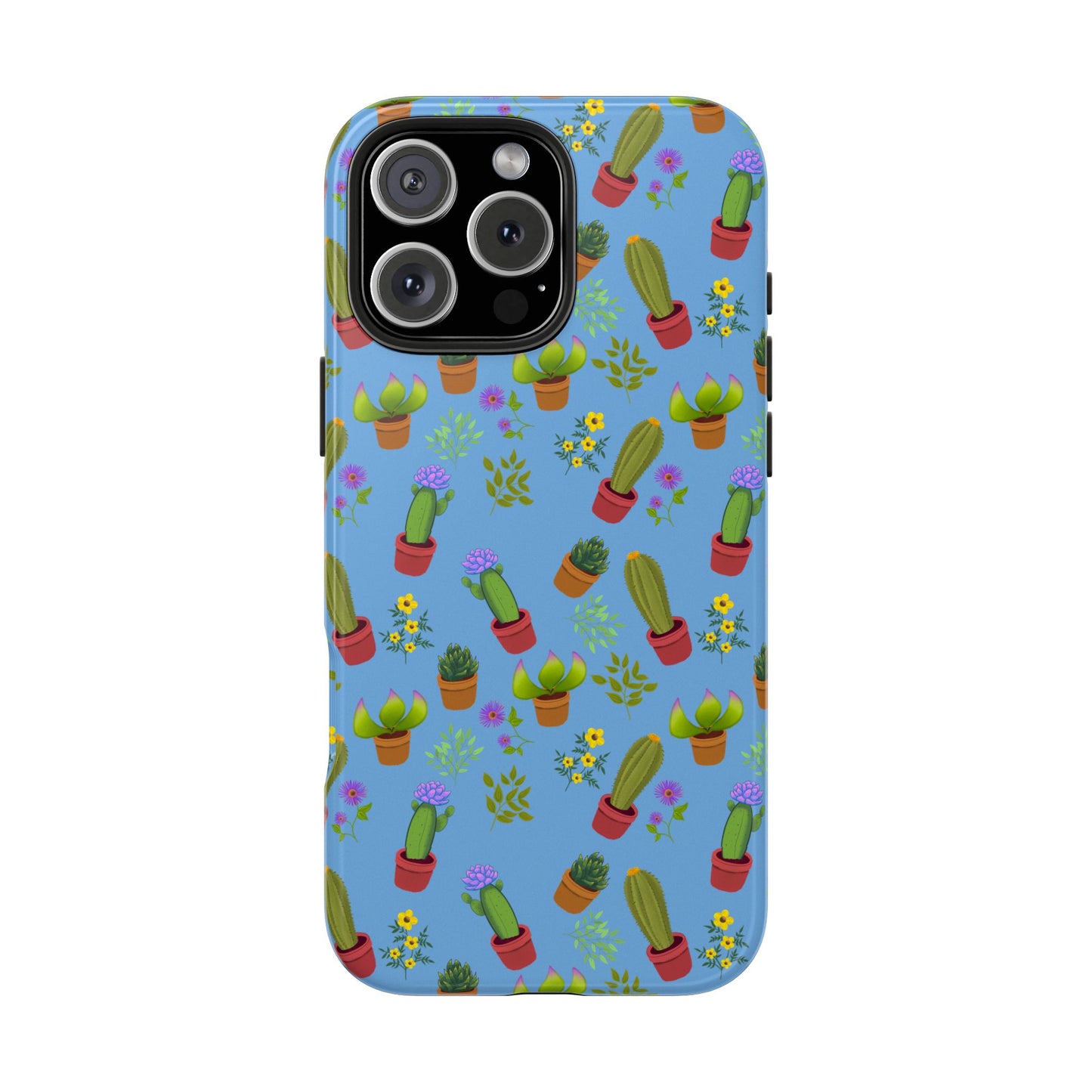 Blue Cactus and Friends Phone Case