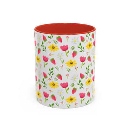 Berry Floral Coffee Mug