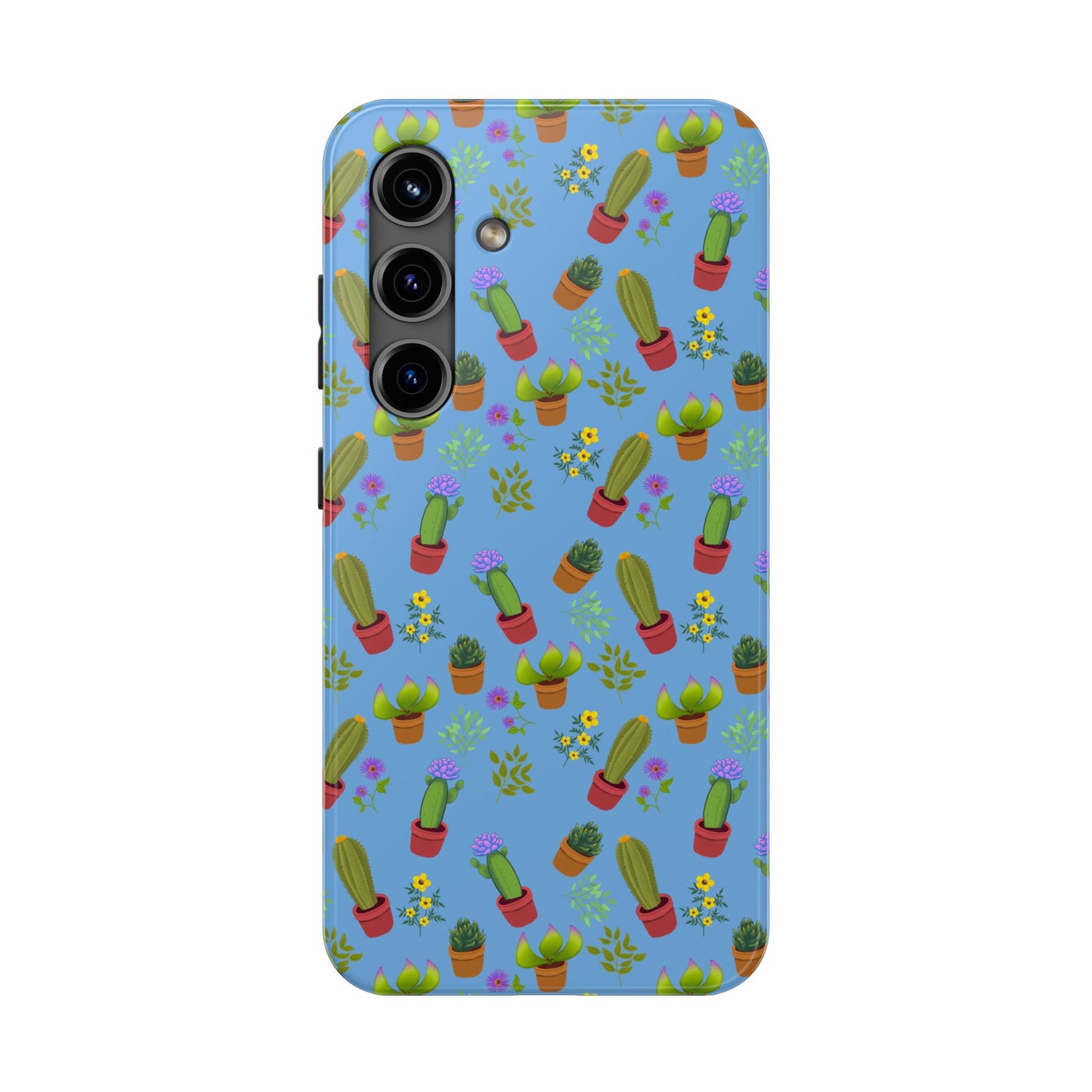 Blue Cactus and Friends Phone Case