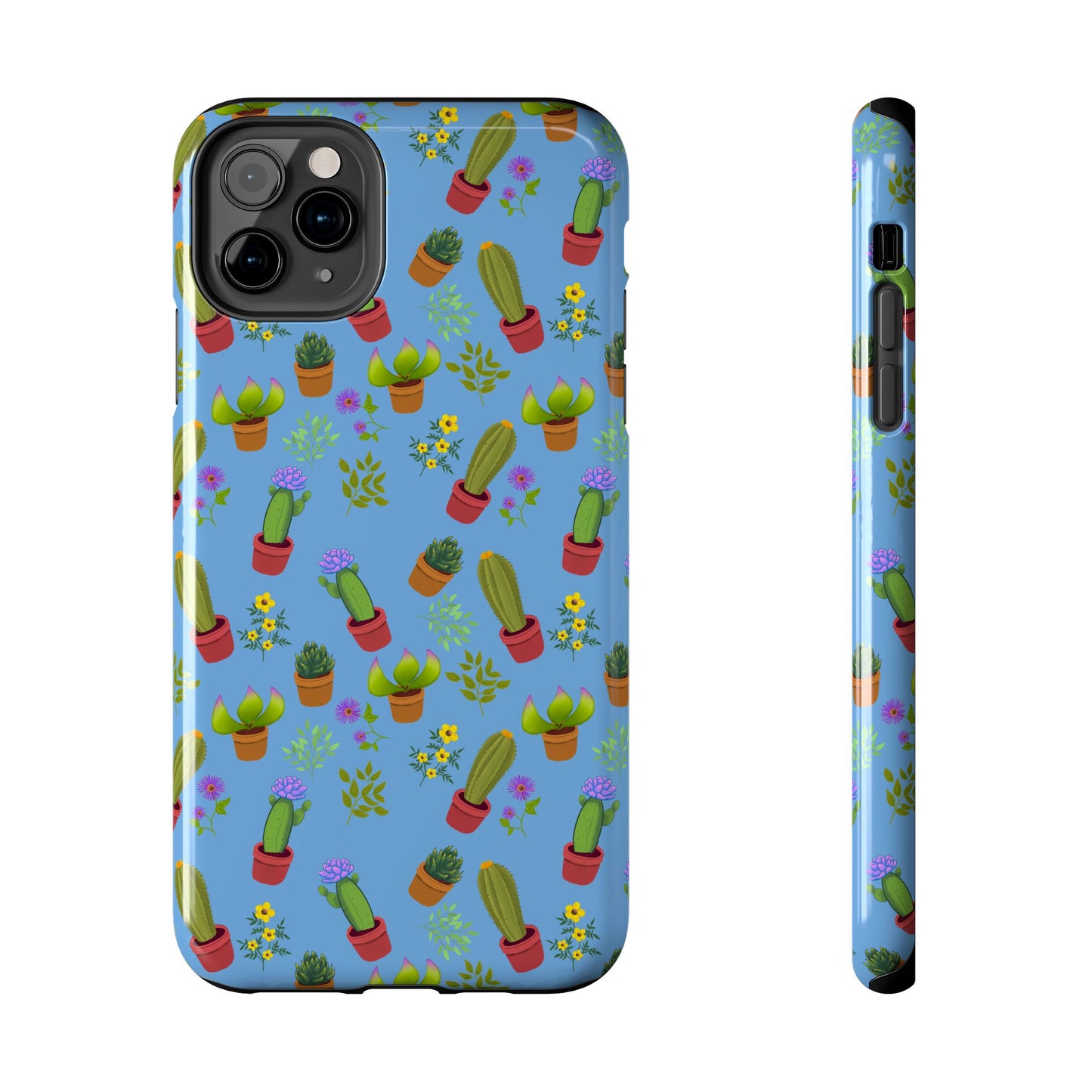 Blue Cactus and Friends Phone Case