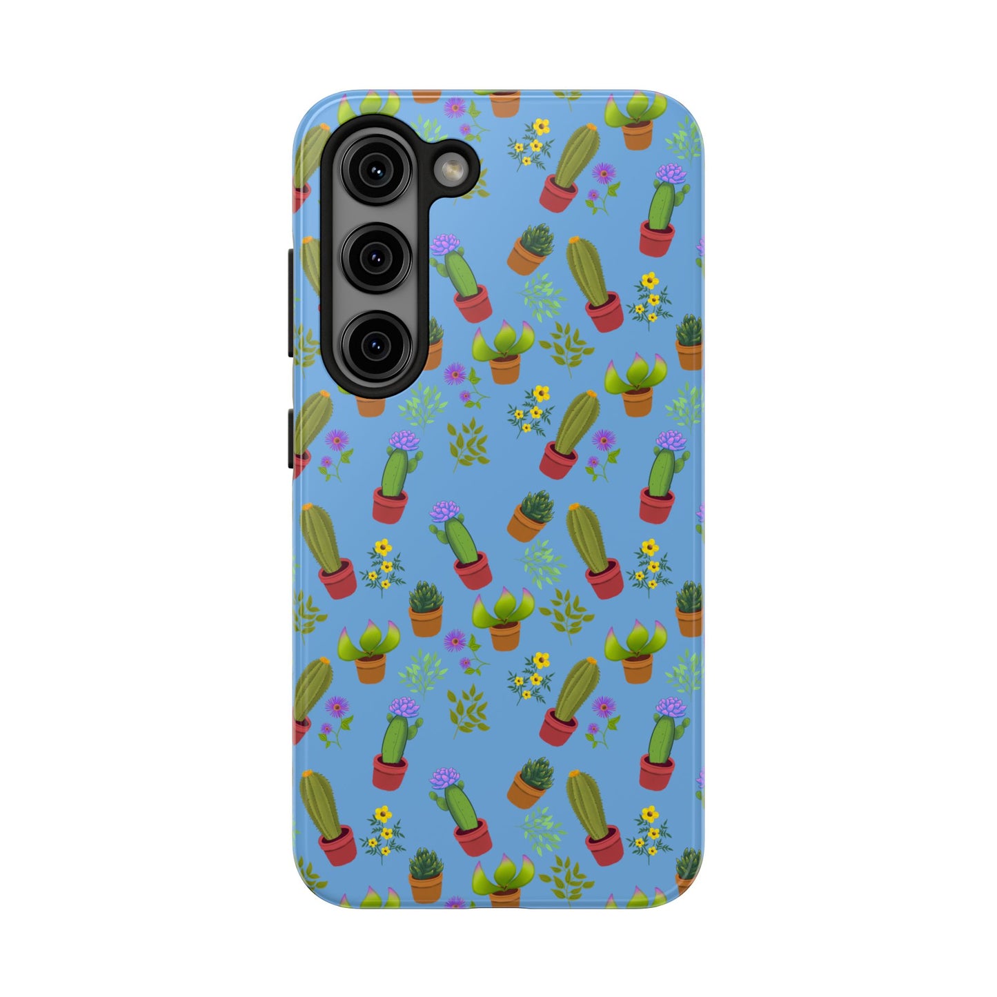 Blue Cactus and Friends Phone Case