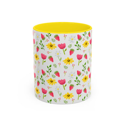 Berry Floral Coffee Mug