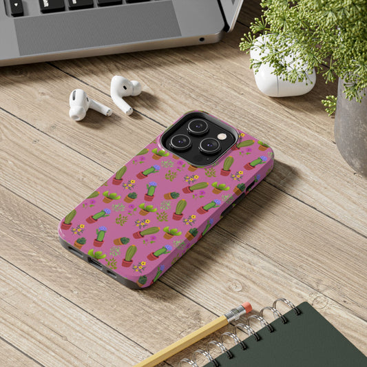 Pink Cactus and Friends Phone Case