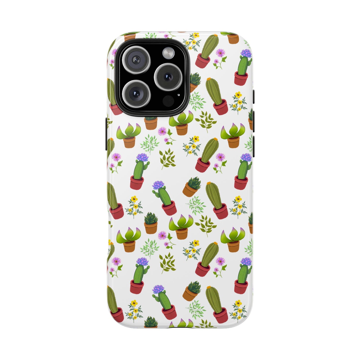 Cactus and Friends Phone Case - White
