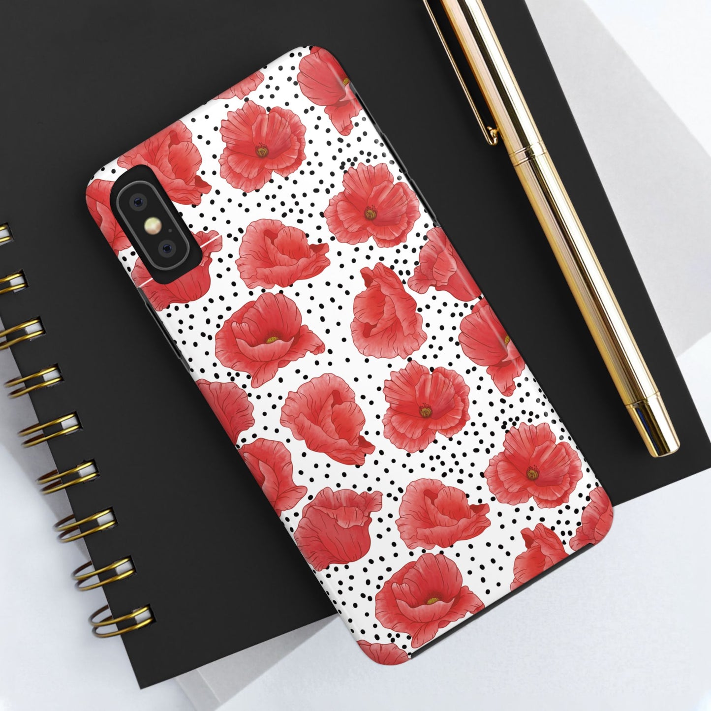 Perfect Poppies Phone Case - White - The Louann Collection