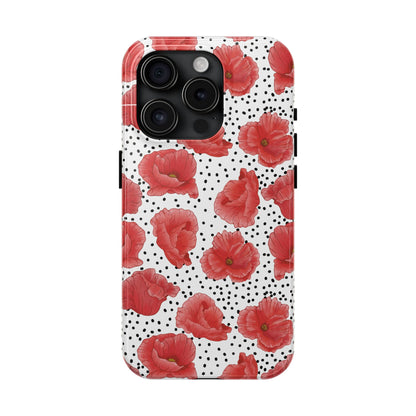 Perfect Poppies Phone Case - White - The Louann Collection