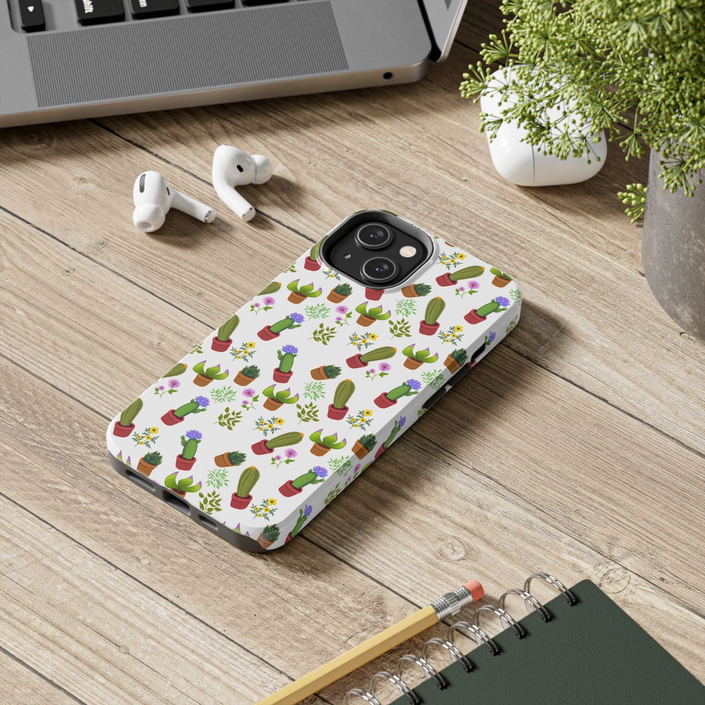 Cactus and Friends Phone Case - White