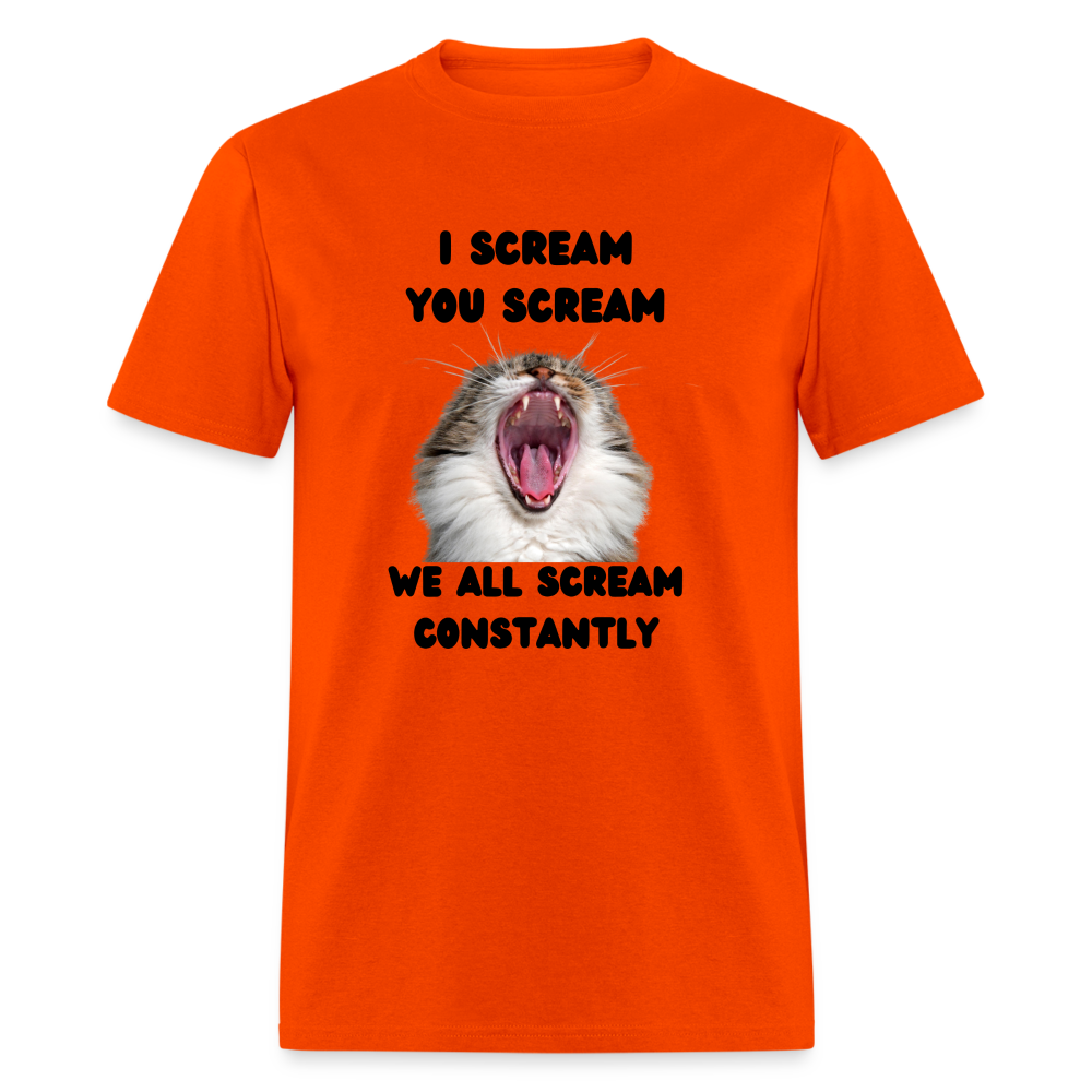 We all scream Unisex Classic T-Shirt - orange