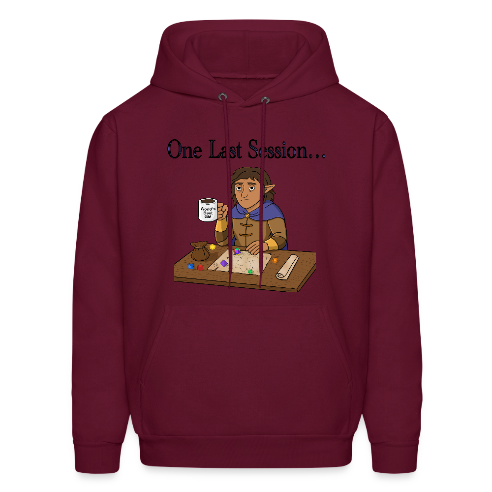 One Last Session Hoodie - burgundy