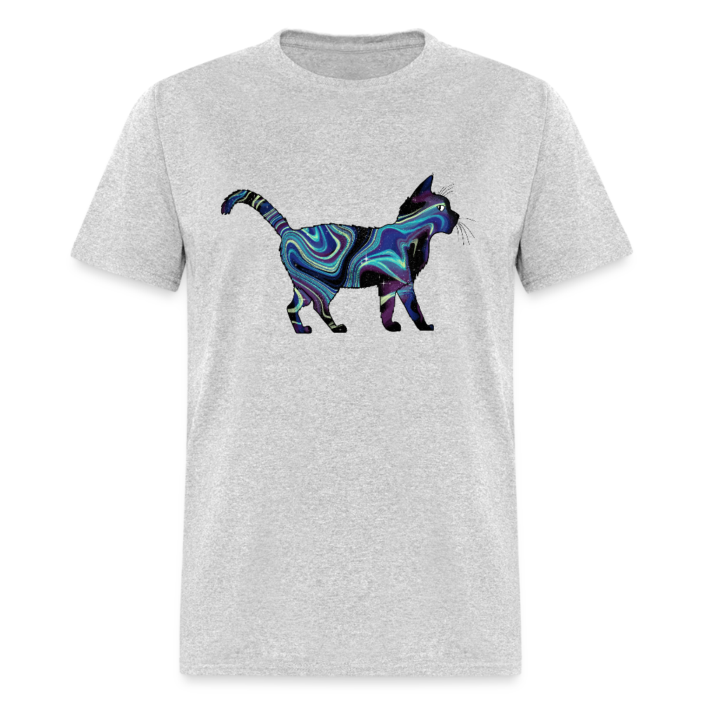 Unisex Cosmic Cat T-Shirt - heather gray