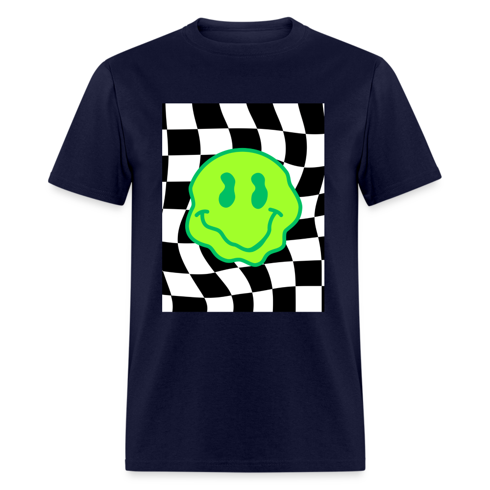 Smiley Unisex Classic T-Shirt - navy