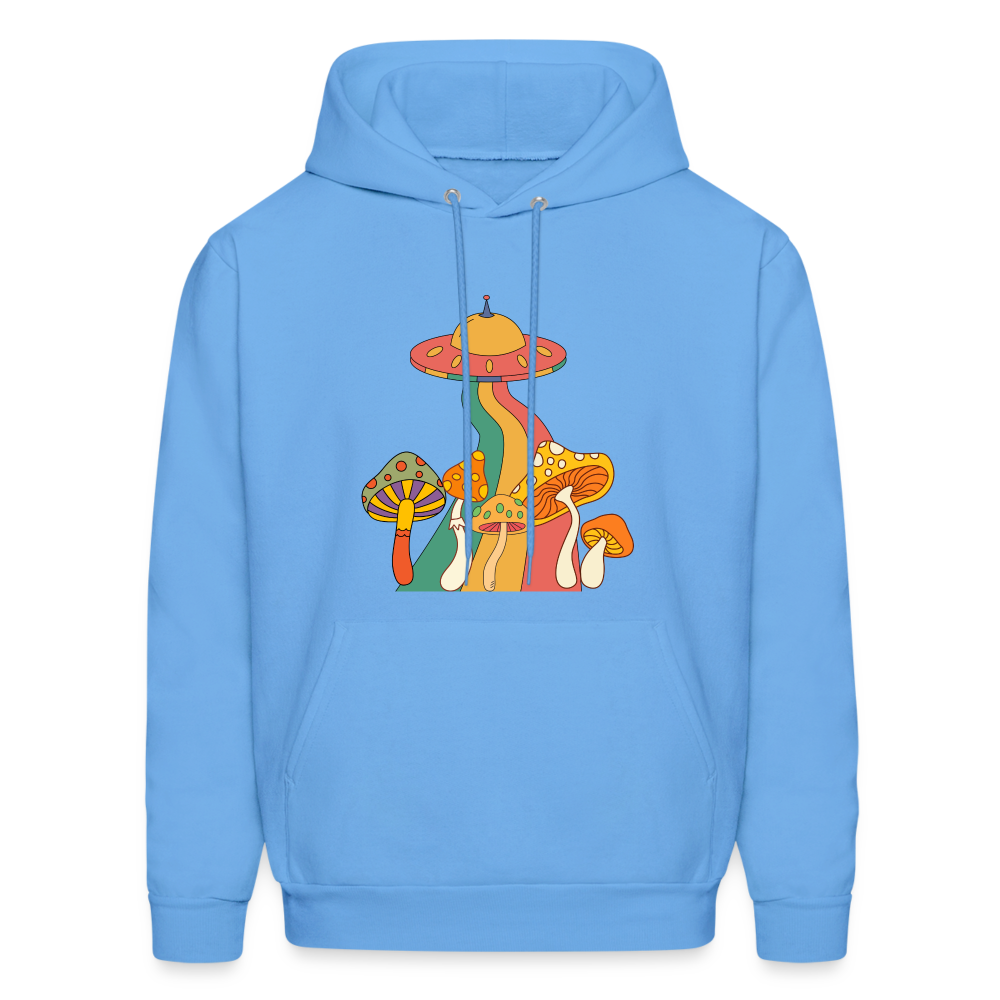 Space Mushies Hoodie - carolina blue