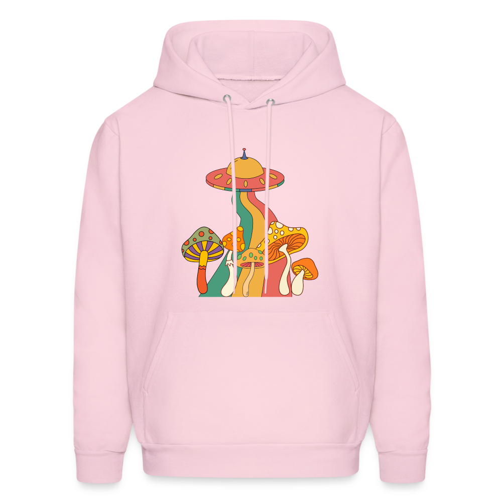 Space Mushies Hoodie - pale pink