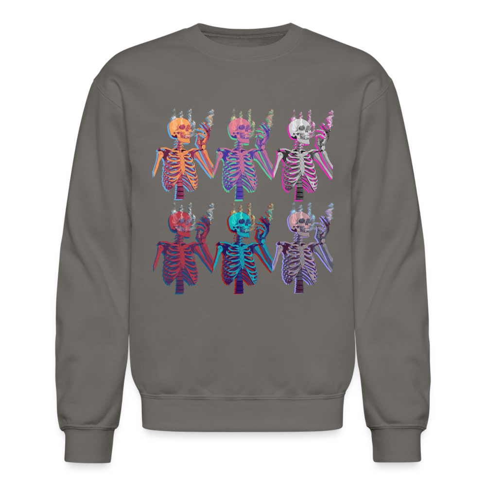 Skellies Crewneck Sweatshirt - asphalt gray