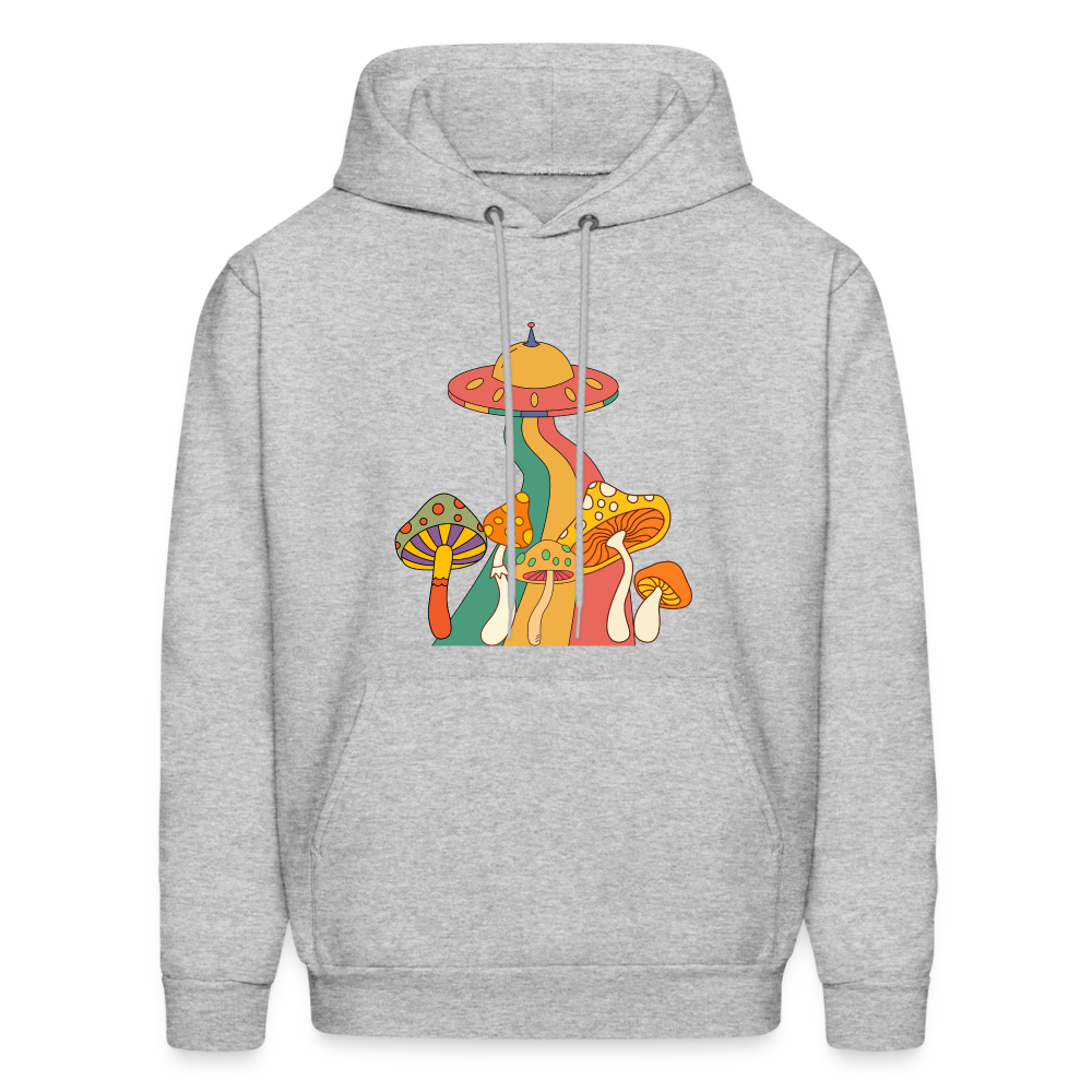 Space Mushies Hoodie - heather gray
