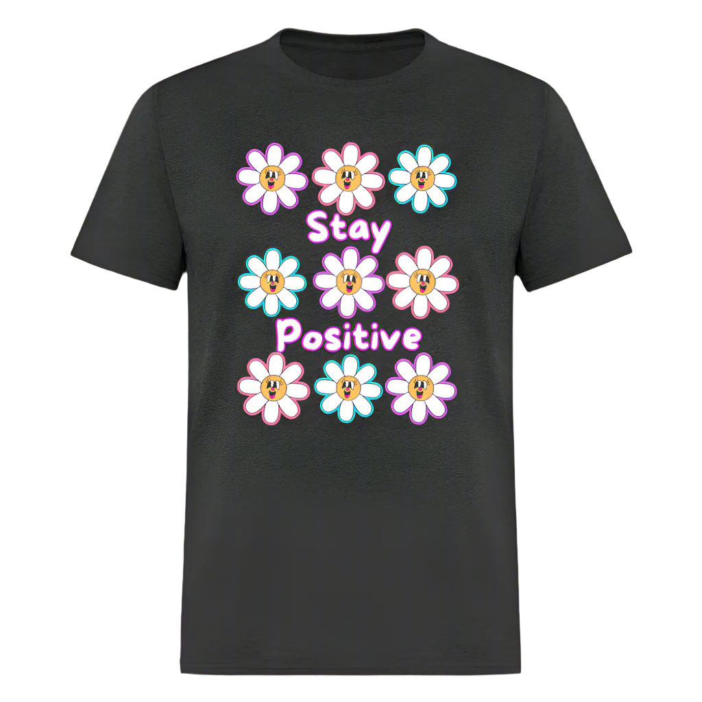Stay Positive Unisex Classic T-Shirt - heather black