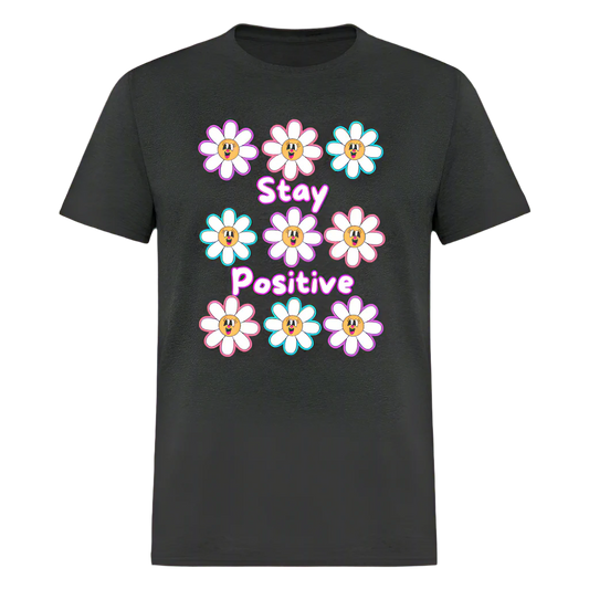 Stay Positive Unisex Classic T-Shirt - heather black