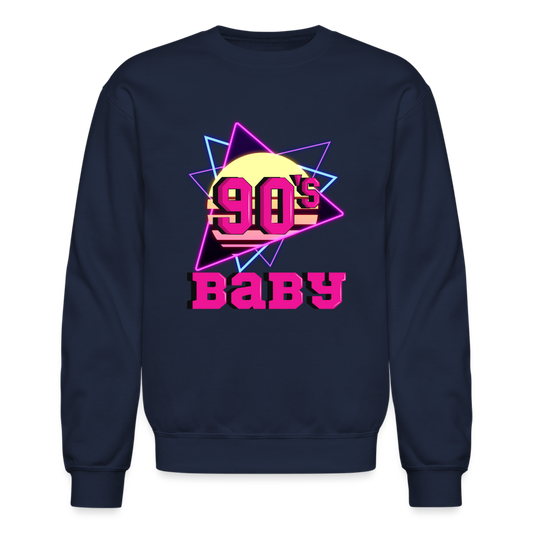 90s Baby Unisex Crewneck Sweatshirt - navy