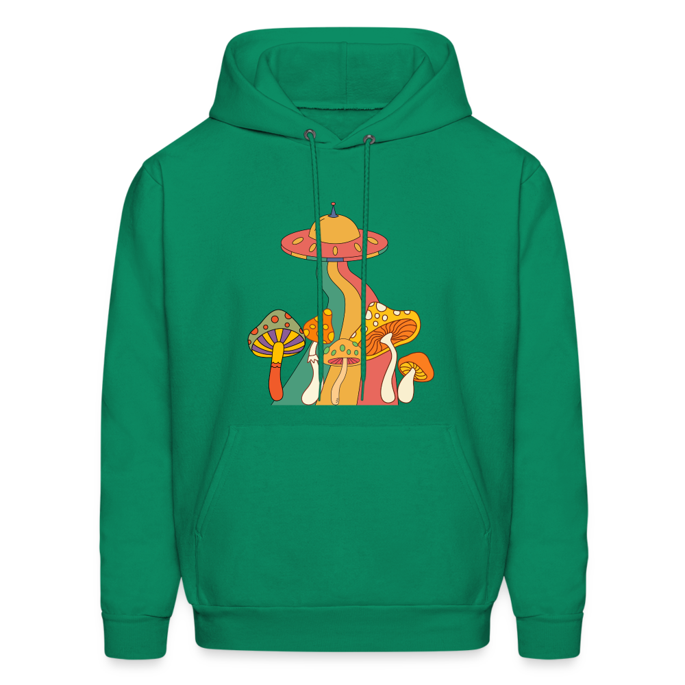 Space Mushies Hoodie - kelly green