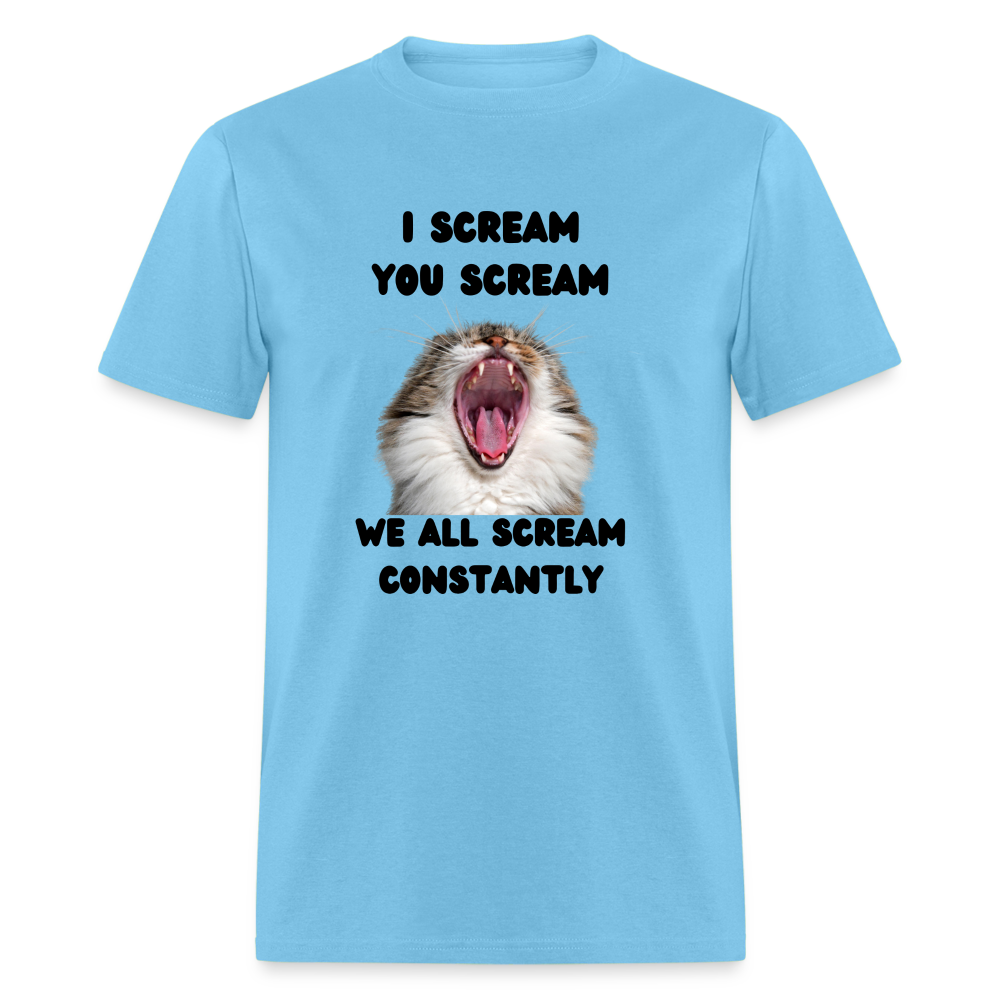 We all scream Unisex Classic T-Shirt - aquatic blue