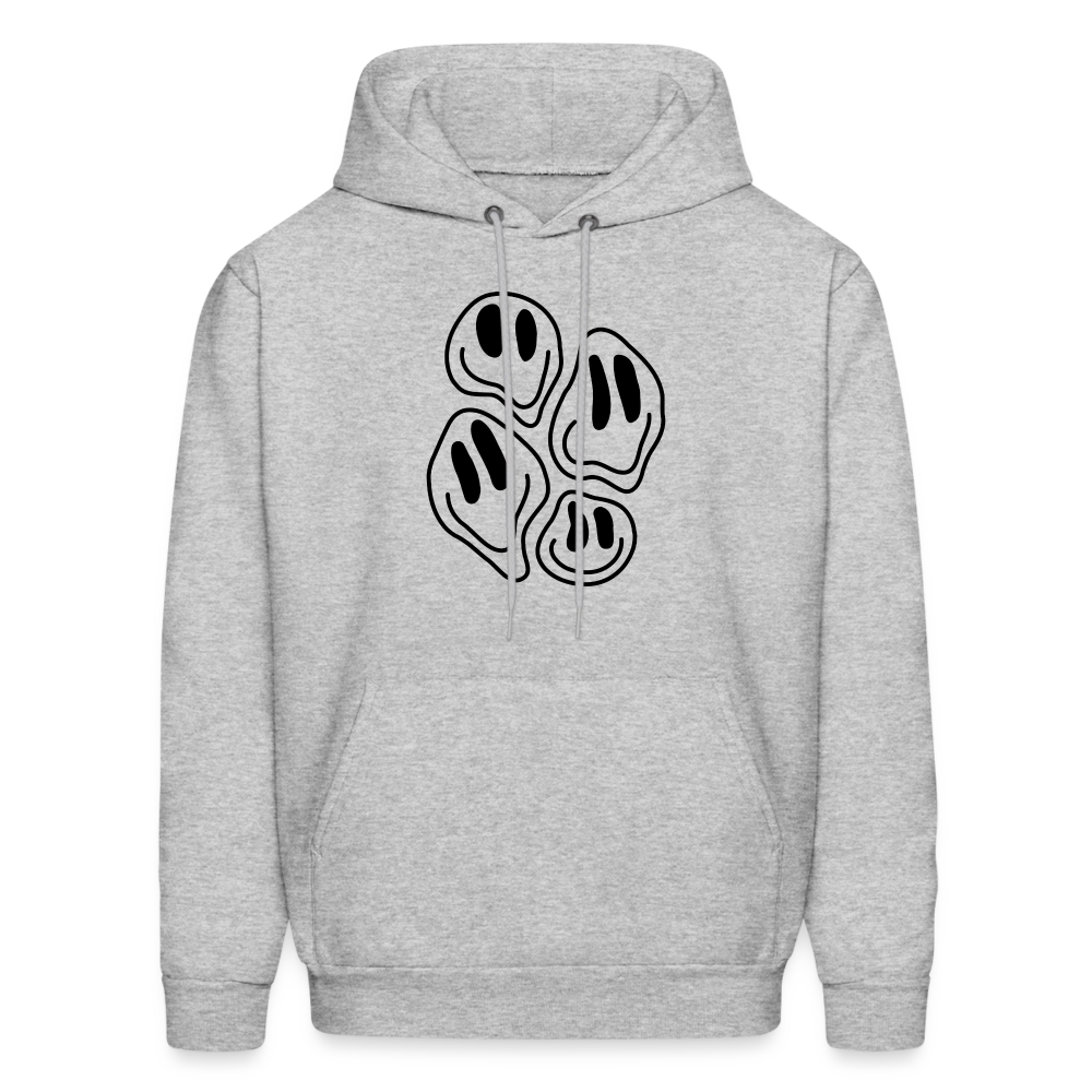Droopy Smiles Hoodie - heather gray