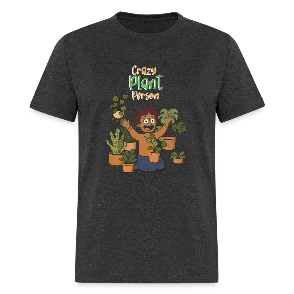 Crazy Plant Person T-Shirt - heather black