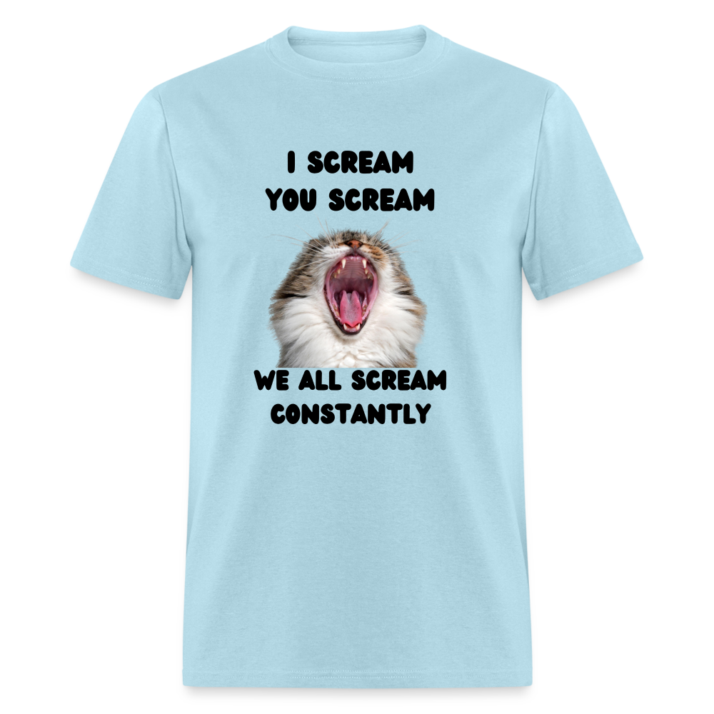 We all scream Unisex Classic T-Shirt - powder blue