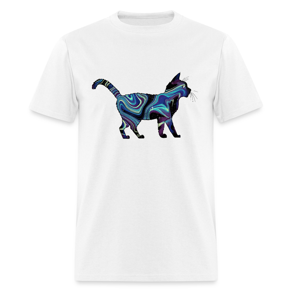 Unisex Cosmic Cat T-Shirt - white