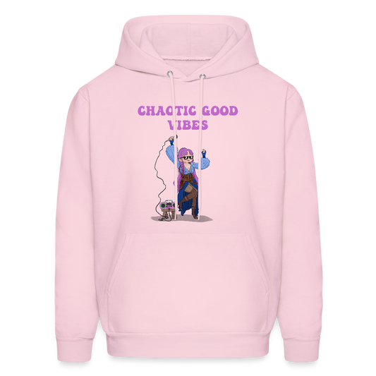 Chaotic Good Vibes Hoodie - pale pink