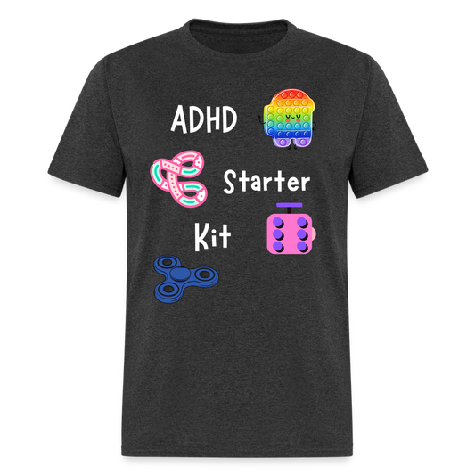 ADHD Unisex Classic T-Shirt - White - heather black