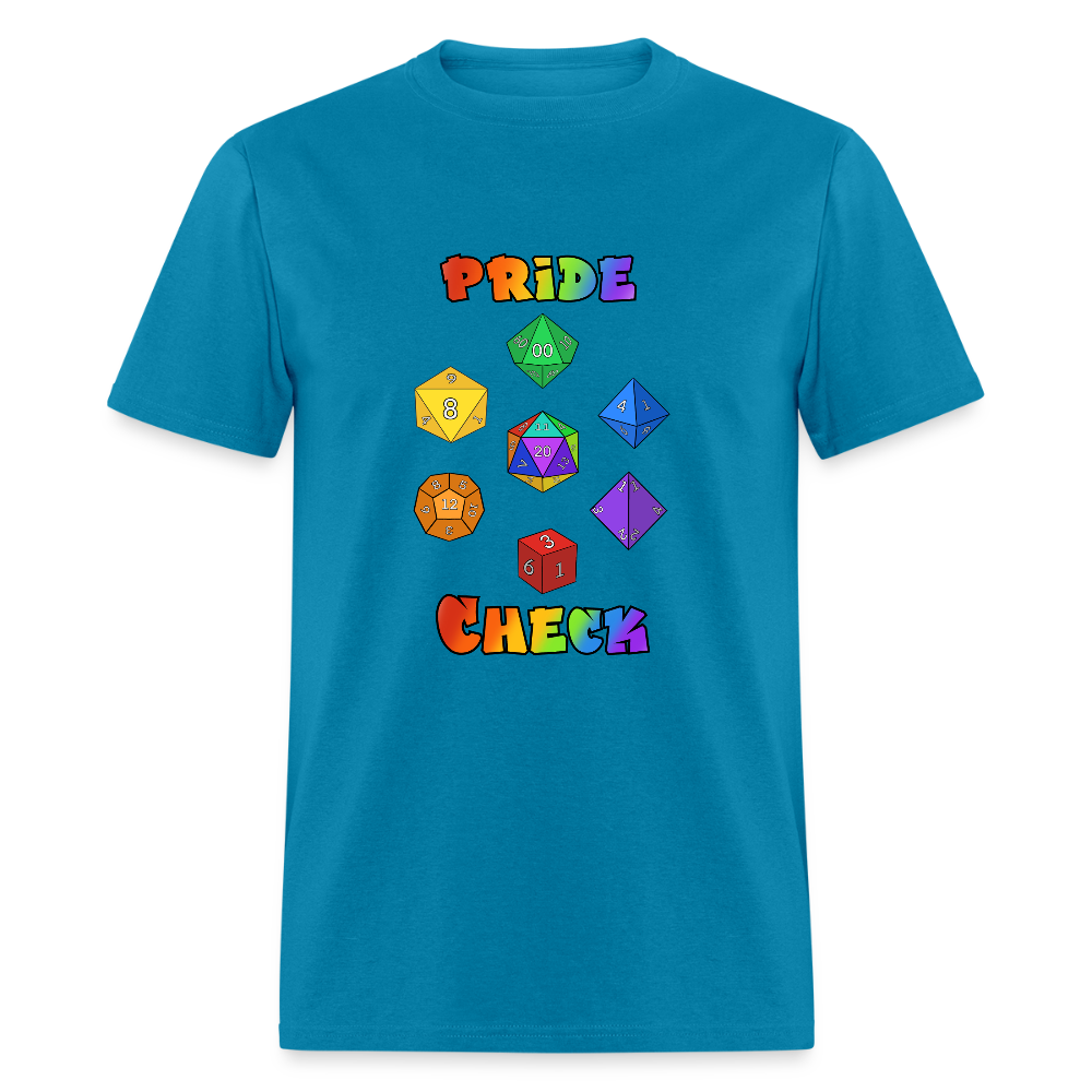 Pride Check Classic T-Shirt - turquoise