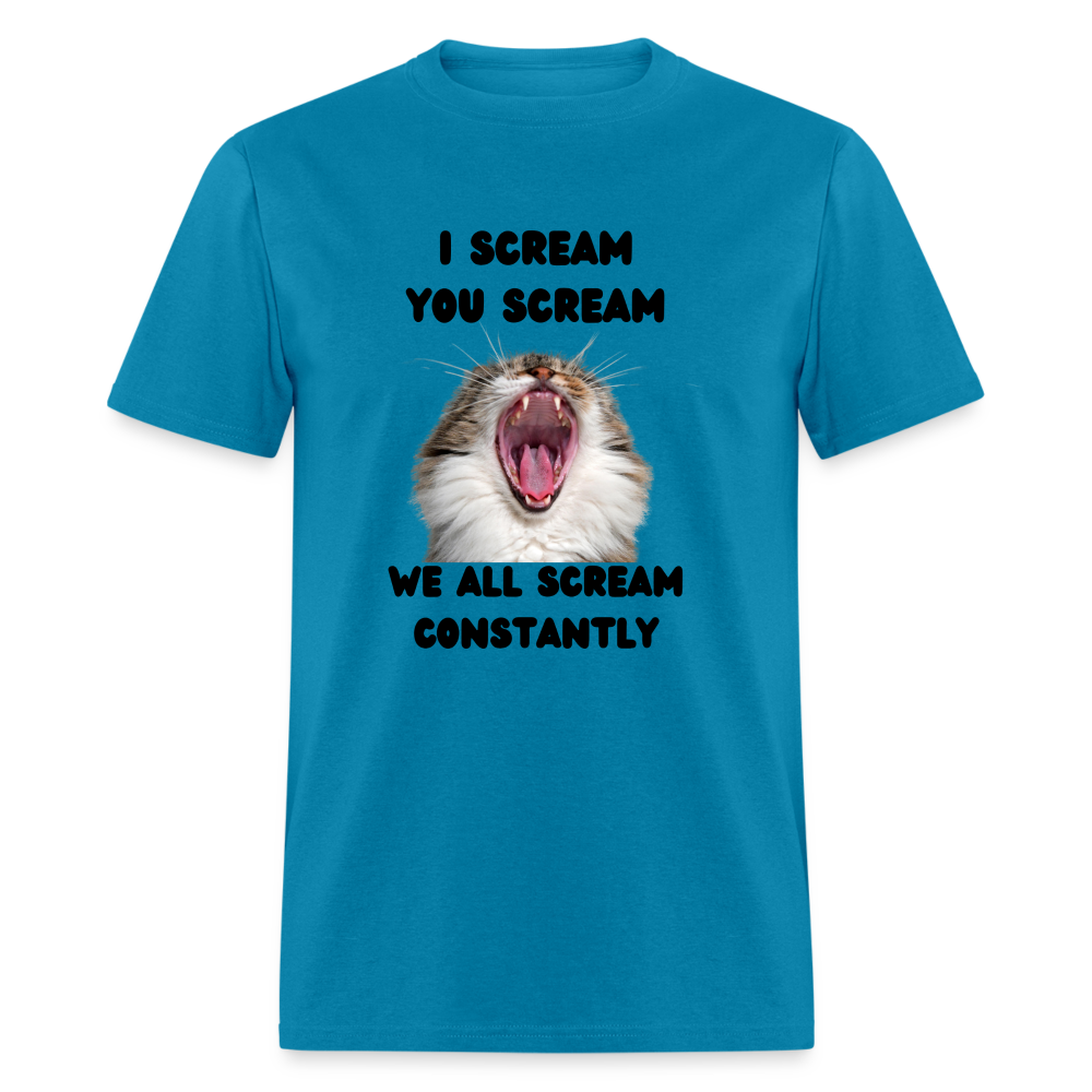 We all scream Unisex Classic T-Shirt - turquoise