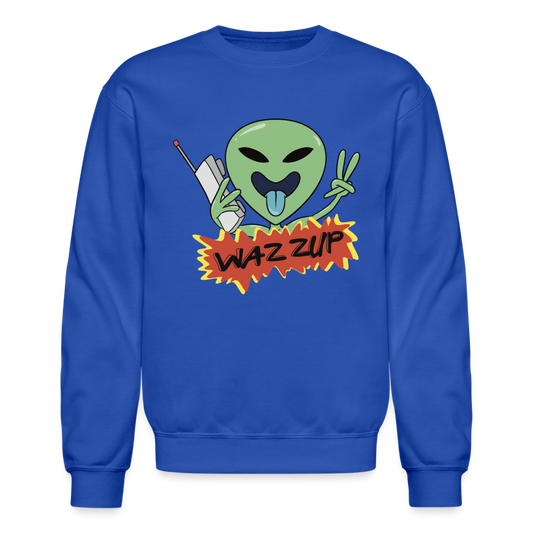 WAZZUP Unisex Crewneck Sweatshirt - royal blue