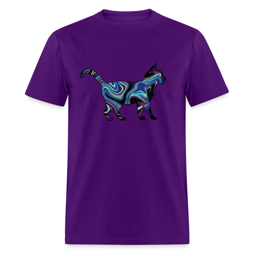 Unisex Cosmic Cat T-Shirt - purple