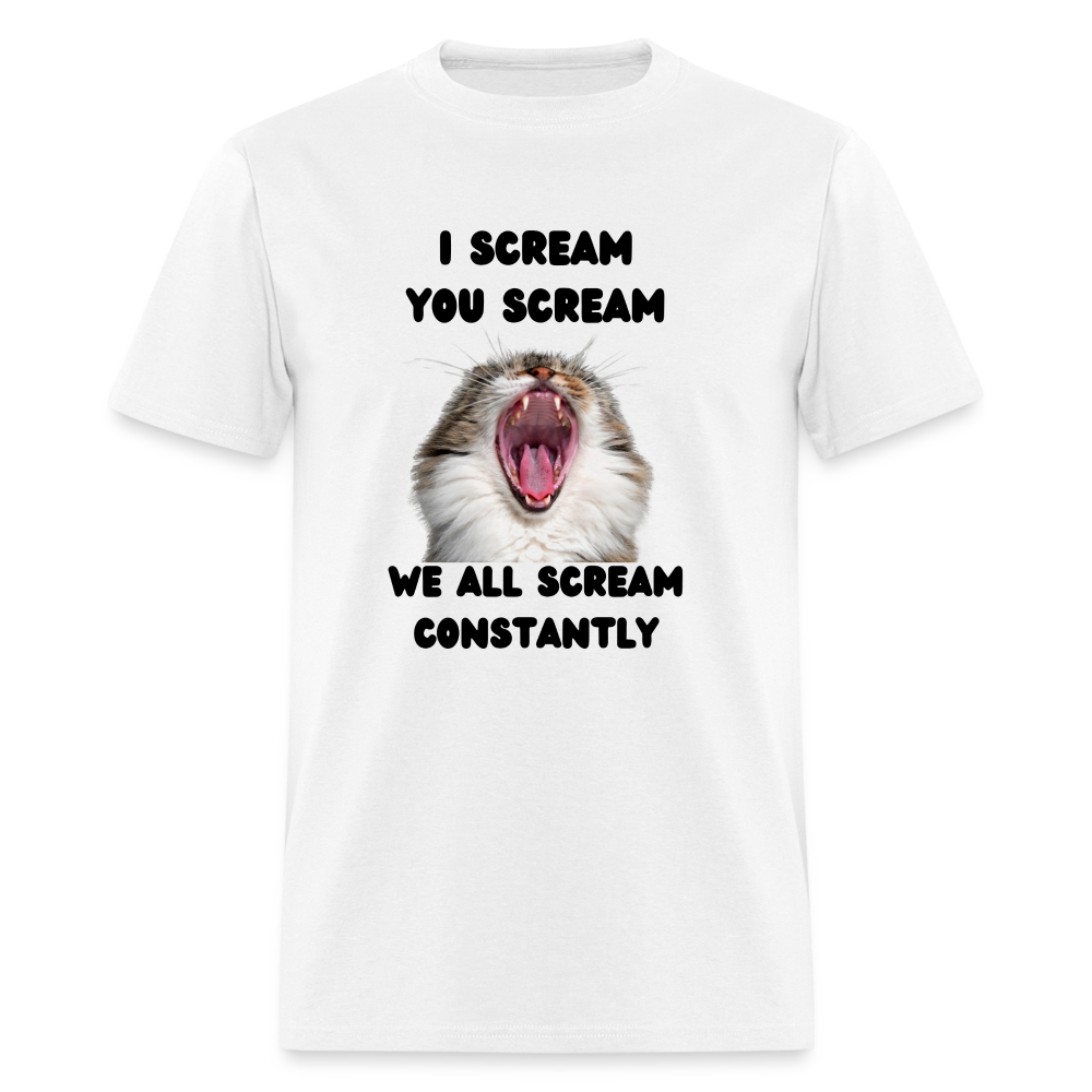 We all scream Unisex Classic T-Shirt - white