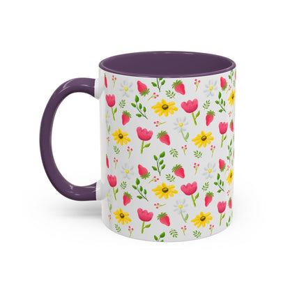 Berry Floral Coffee Mug