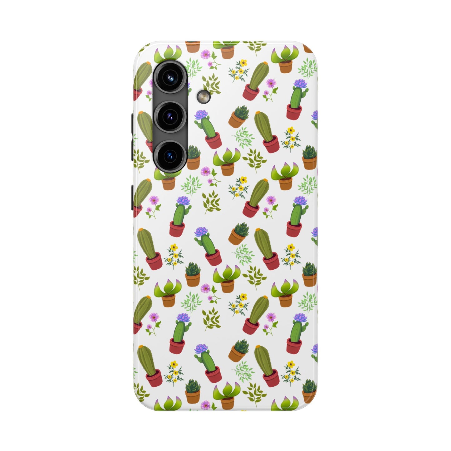 Cactus and Friends Phone Case - White