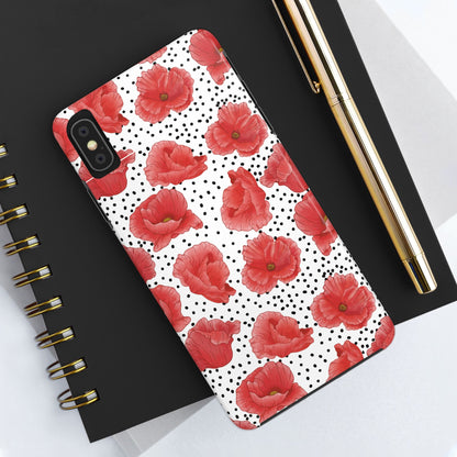 Perfect Poppies Phone Case - White - The Louann Collection