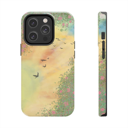 Through the Garden Window Tough Phone Case