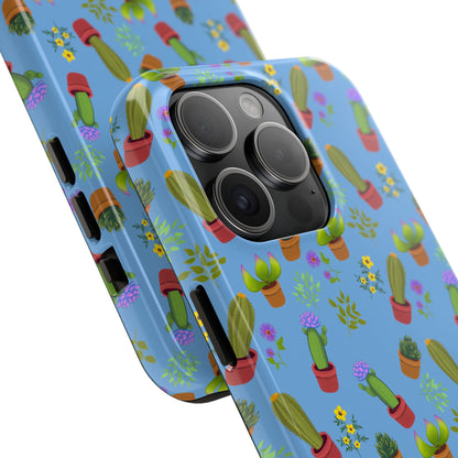 Blue Cactus and Friends Phone Case