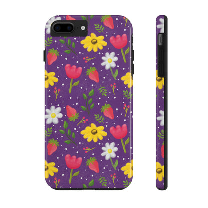 Berry Floral Tough Phone Case