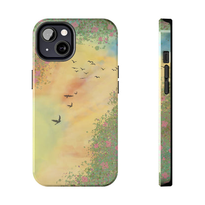 Through the Garden Window Tough Phone Case