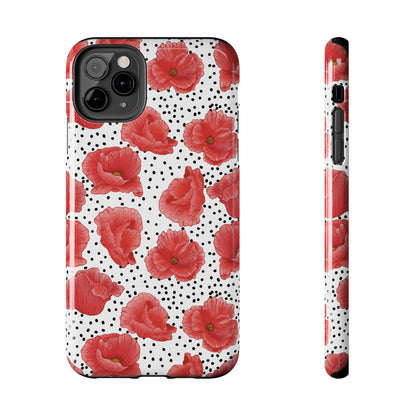 Perfect Poppies Phone Case - White - The Louann Collection